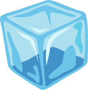 Crystal Clear Ice Cube Delight PNG