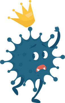 Coronavirus The Crowned King of Chaos PNG