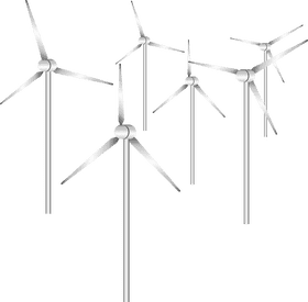 Wind Turbine Energy Harvesting Landscape PNG