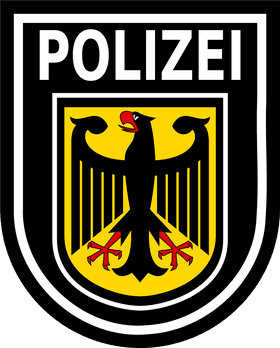 German Police Emblem with Eagle Design PNG