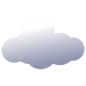 Soft Silver Cloud in the Sky PNG