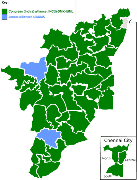 Election Ballot Map of Tamil Nadu Constituencies PNG
