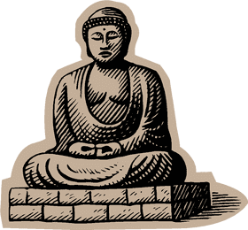 Serenity of the Buddha's Wisdom PNG