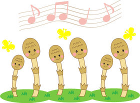 “Music Note Garden of Joyful Melodies” PNG