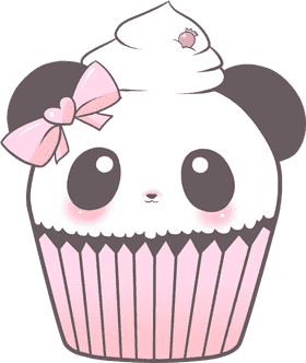 Adorable Panda Cupcake Stand Delight PNG