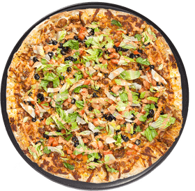 Fresh Garden Delight Pizza Extravaganza PNG
