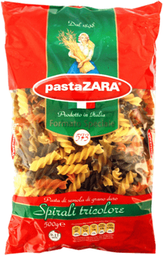 Tricolor Spiral Pasta Bowl Delight PNG