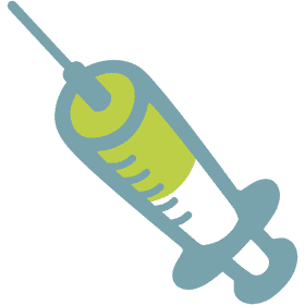 Vibrant Green Syringe for Medical Use PNG