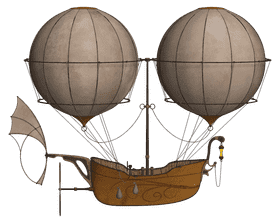 Majestic Airship of the Skies PNG