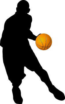 Dynamic Basketball in Motion PNG