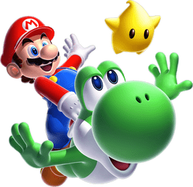 Galactic Adventures with Mario and Yoshi PNG