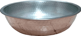 Shiny Silver Oatmeal Bowl for Breakfast Delight PNG