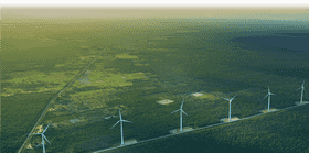 Expansive Landscape of Wind Turbine Energy PNG