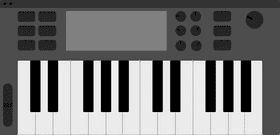 Modern Keyboard The Ultimate Tool for Music Creation PNG