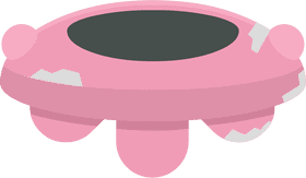 Bathroom Planet Slimy Pink Decor Accent PNG