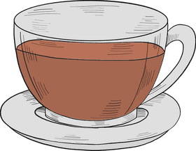 Delightful Brew in a Tea Cup PNG