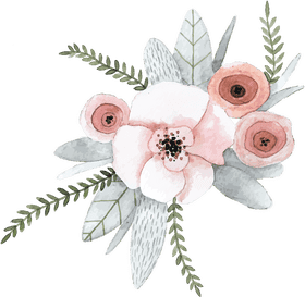 Delicate Blossom Flower Arrangement PNG
