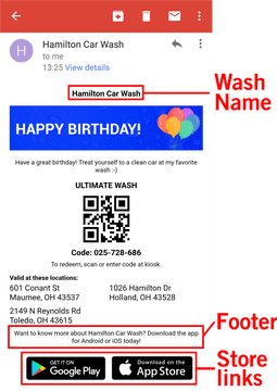 Email Update Celebrate with Hamilton Car Wash! PNG