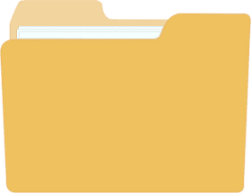 Traditional Yellow File Folder Design PNG