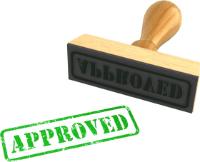 Certified Auto Part Approval Stamp PNG