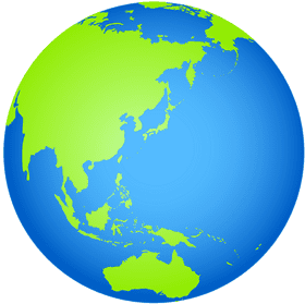Vibrant Planet of the Eastern Hemisphere PNG