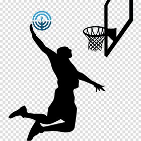 Dynamic Basketball Dunk in Action PNG