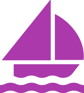 Vibrant Sailing Boat on Serene Waters PNG