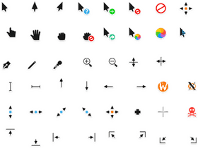 Creative Cursor Collection Icons for Every Action PNG