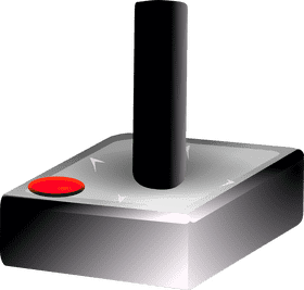Classic Joystick Control for Retro Gaming PNG