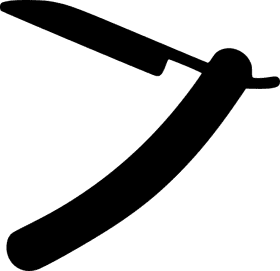 Sleek Razor Blade for Precision Shaving PNG