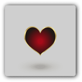 Radiant Heart of Love and Passion PNG
