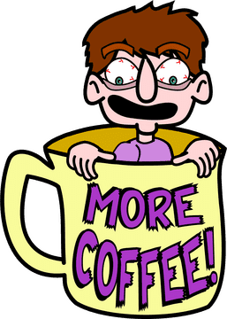 Overflowing with Joy More Coffee Please! PNG