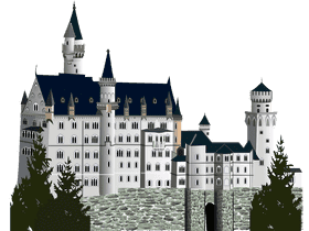 Majestic Enchantment of the Castle Dreamscape PNG
