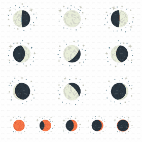 Phases of the Enchanted Moon PNG