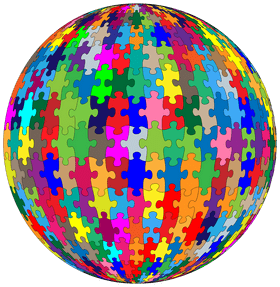 Colorful World of Jigsaw Puzzle Pieces PNG