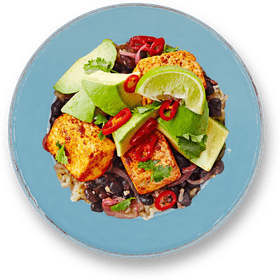 Vibrant Food Harmony with Avocado and Spices PNG