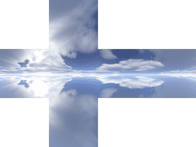 Reflections of Night Sky Stars PNG