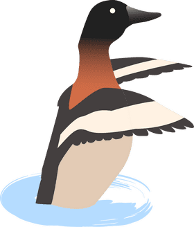 Elegant Rubber Duck in Tranquil Waters PNG