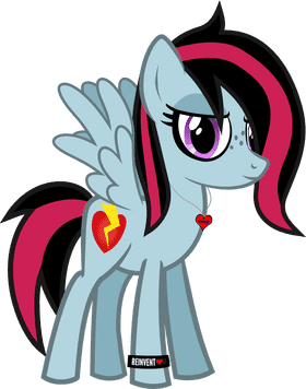 Emo Heartwing The Melancholic Pony PNG
