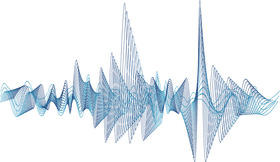 Ultrasound Waves Mapping Sound Frequencies in Motion PNG