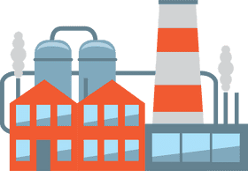 Modern Industrial Processing Factory PNG