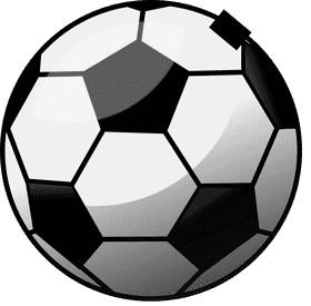 Classic Soccer Ball Design PNG