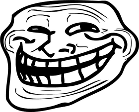 Trollface The Iconic Meme of Mischief PNG