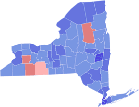 New York Election Ballot Results Map PNG