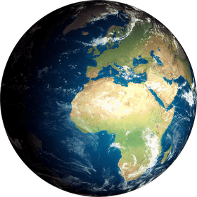 Earth The Blue and Green Planet PNG