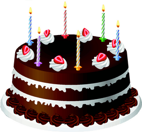 Delicious Chocolate Birthday Cake Celebration PNG