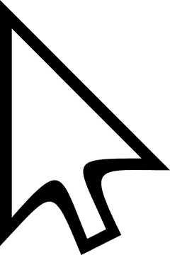 Dynamic Cursor Design in Motion PNG