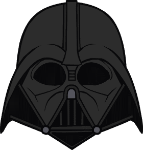 Galactic Warrior Facial Mask Design PNG