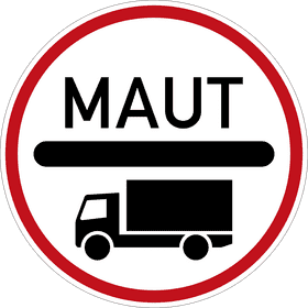 Toll Road Truck Access Sign PNG