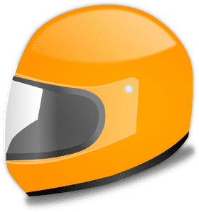 Vibrant Orange Safety Helmet for Ultimate Protection PNG